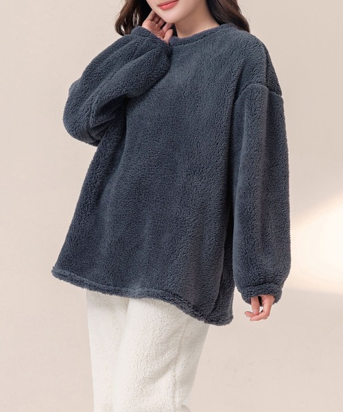 ルームウェア・パジャマ and.I DAY CLOSET パジャマ ルームウェア レディース 長袖淡色バイカラー