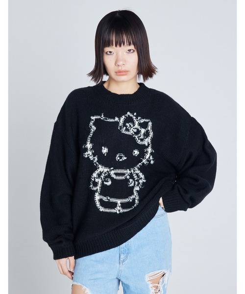ニット セーター HELLO KITTY x little sunny biteknit top レディース メンズ Little sunny bite ニット セーター HELLO KITTY x little