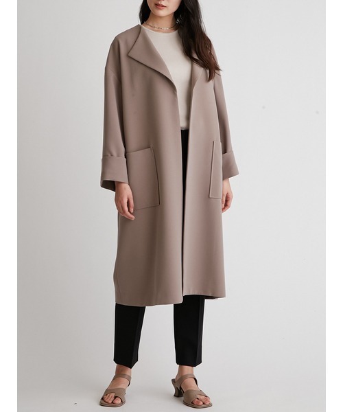 ミラオーウェン カラーコート Mila Owen（ミラオーウェン） コート 0 モカ レディース : ZOZOTOWN