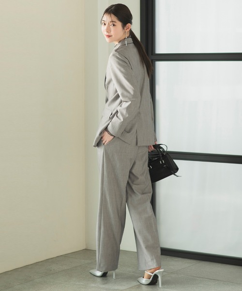 セットアップ 「2025新作」「洗える/パンツスーツ」ワンボタン