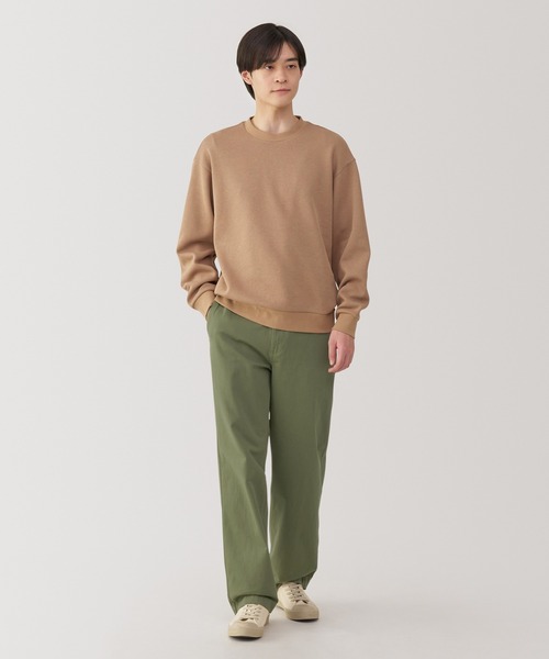 無印良品（MUJI） チノパン 紳士 洗いざらしチノワイドパンツ メンズ