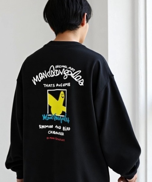 tシャツ 2025AW MARK GONZALES/マークゴンザレス オーバーサイズ ワンポイント刺繍 袖プリント バックプリント ロングスリーブTシ | Mark Gonzales | 11