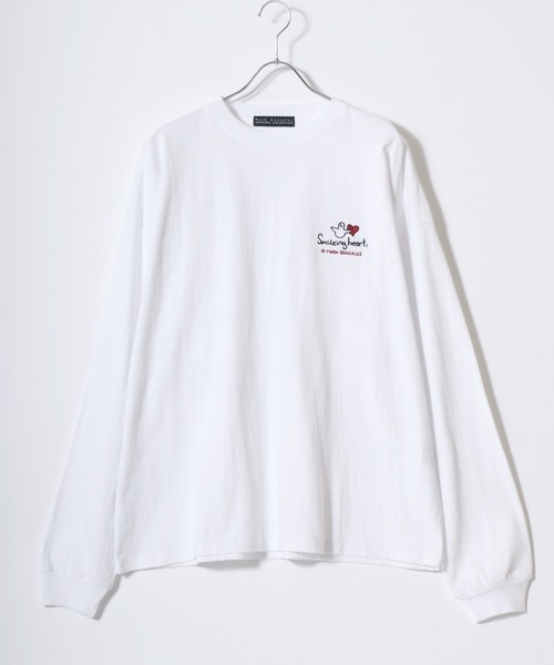 tシャツ 2025AW MARK GONZALES/マークゴンザレス オーバーサイズ ワンポイント刺繍 袖プリント バックプリント ロングスリーブTシ | Mark Gonzales | 16