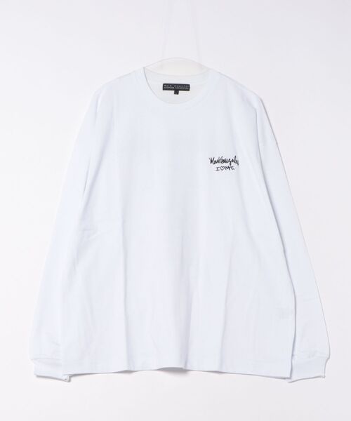 tシャツ 2025AW MARK GONZALES/マークゴンザレス オーバーサイズ ワンポイント刺繍 袖プリント バックプリント ロングスリーブTシ | Mark Gonzales | 28