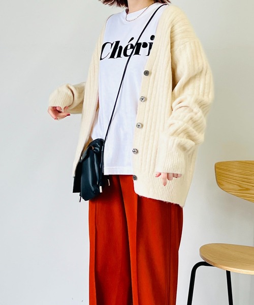 「un dix cors」 ニットカーディガン FREE ブラウン系その他 レディース_画像2