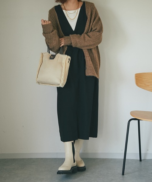 「un dix cors」 ニットカーディガン FREE ブラウン系その他 レディース_画像7