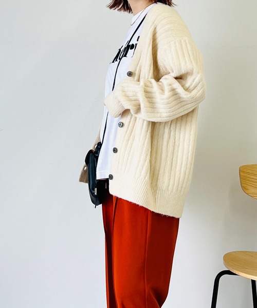 「un dix cors」 ニットカーディガン FREE ブラウン系その他 レディース_画像9