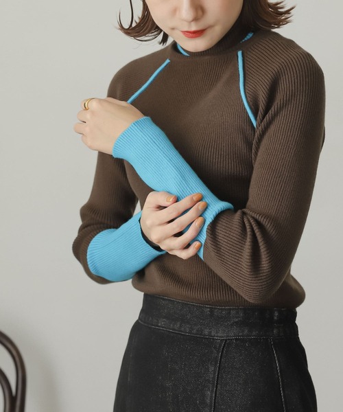 「SENSE OF PLACE by URBAN RESEARCH」 タートルネックニット ONE グレー レディース_画像4