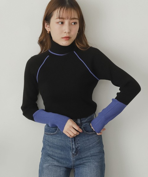 「SENSE OF PLACE by URBAN RESEARCH」 タートルネックニット ONE グレー レディース_画像8