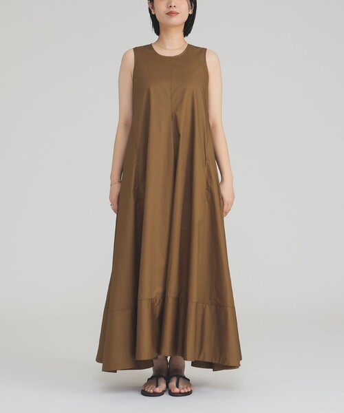 Demi-Luxe BEAMS ワンピース スリーブレス フレア ワンピース