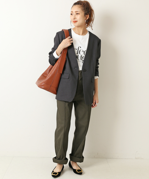 Yahoo!オークション - 「Spick & Span」 ノーカラージャケット