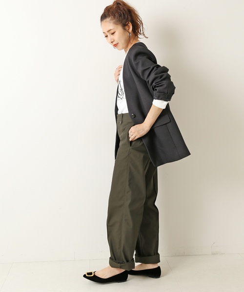 Yahoo!オークション - 「Spick & Span」 ノーカラージャケット