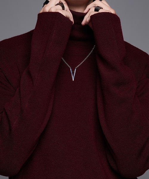 「ADRER」 タートルネックニット MEDIUM ホワイト メンズ_画像8