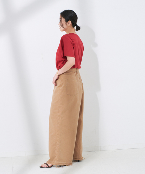 journal standard L'essage tシャツ 60リヨセルドルマンTシャツ