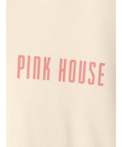 PINK HOUSE パーカー チューリップうさぎプリントパーカー