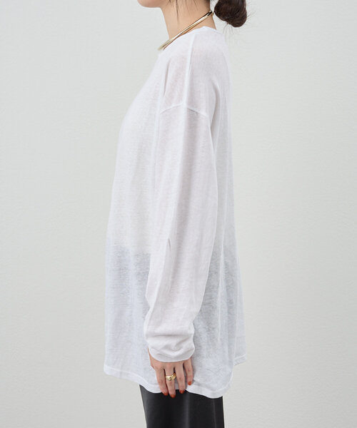 新品！SHENERYシーナリー　シアーBIGロンTee スタッフ人気アイテム》シアービッグロンTee | SHENERY