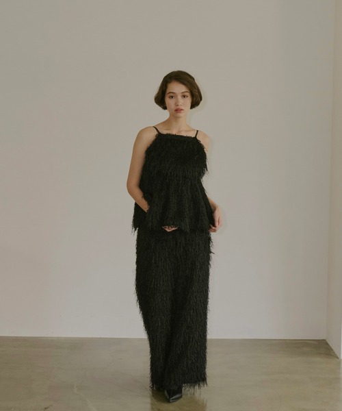 NOTRE emor（ノートルエモア） パンツ fringe pants レディース