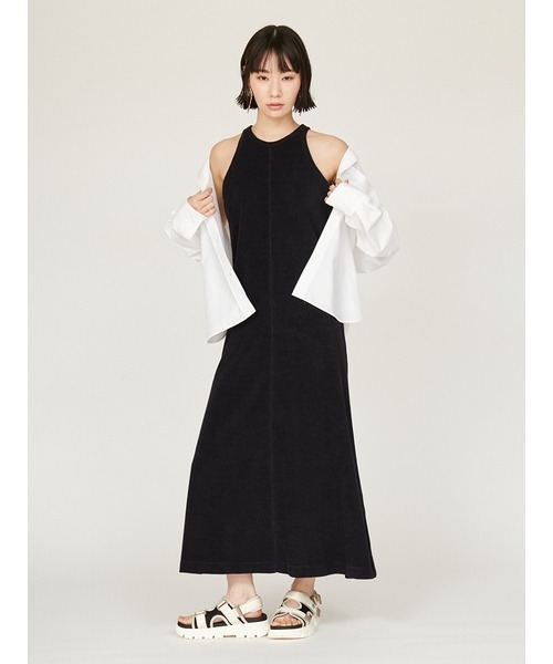 【あや】emmi ワンピース emmi×PlaX（TM）】パイルアメスリワンピース(カットワンピース