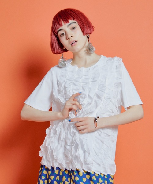 manana suerte tシャツ フリルTシャツ レディース : ZOZOTOWN