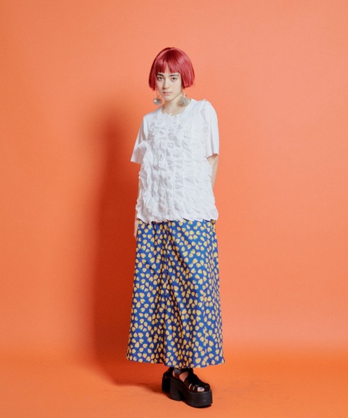 manana suerte（マニャーナスエルテ） tシャツ 半袖 フリルTシャツ