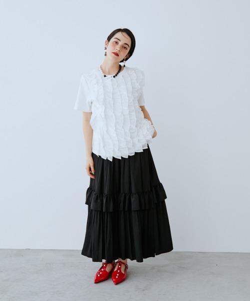 manana suerte（マニャーナスエルテ） tシャツ 半袖 フリルTシャツ