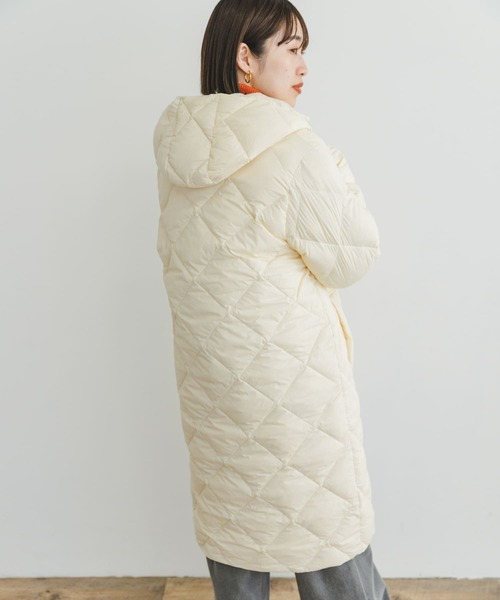 「ITEMS URBANRESEARCH」 「TAION」ダウンコート MEDIUM ベージュ系その他 レディース_画像4