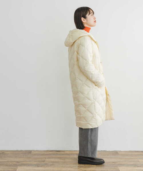 「ITEMS URBANRESEARCH」 「TAION」ダウンコート MEDIUM ベージュ系その他 レディース_画像7