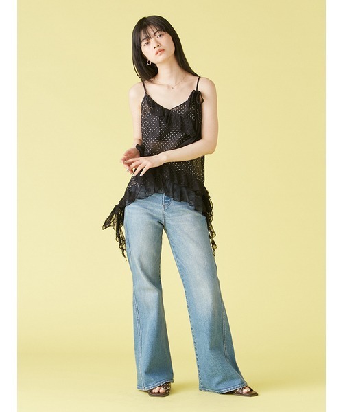 LILY BROWN ジーンズ デニム デニムパンツ ストレッチフレア