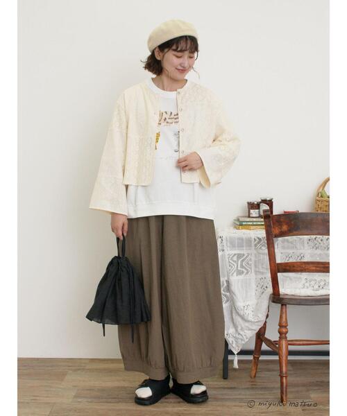 SM2【miyuki matsuo×Samansa Mos2】タックTシャツ新品 Samansa Mos2 tシャツ 「miyuki matsuo×Samansa Mos2」タックT
