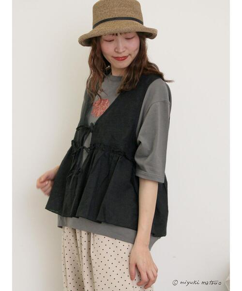 SM2【miyuki matsuo×Samansa Mos2】タックTシャツ新品 02_F01.jpg