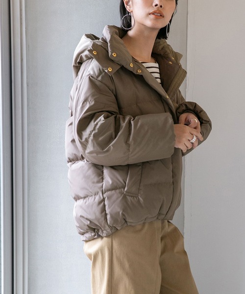 NANO universe（ナノ・ユニバース） ダウンジャケット FREE モカ