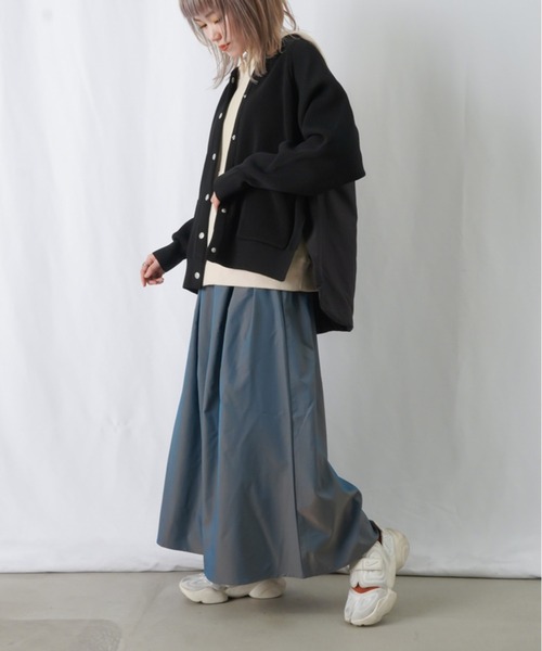 「LUCA/LADY LUCK LUCA」 ノーカラージャケット FREE アイボリー レディース_画像3