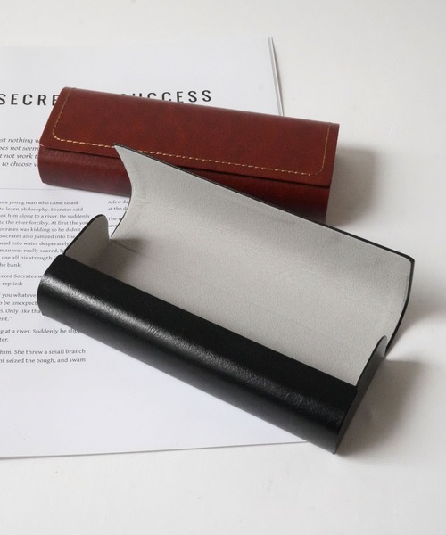 Port 伊達メガネ メガネ 眼鏡 「 / ポート 」 シンプル フェイクレザー