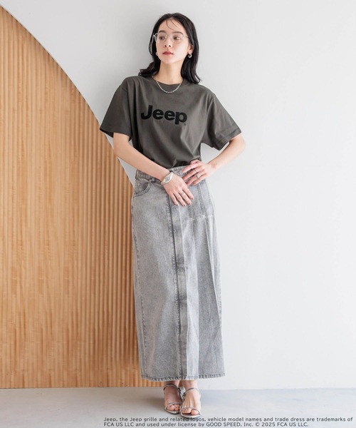 LOWRYS FARM レディース デニム　スカート　Mサイズ　ベルト付き LOWRYS FARM マルチサイズ デニムスカート デニムマキシスカート