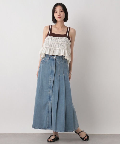 LOWRYS FARM（ローリーズファーム） スカート デニムプリーツスカート
