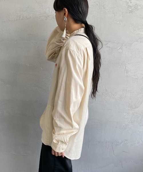 Danton 「DANTON」 長袖ブラウス 38 グレー レディース