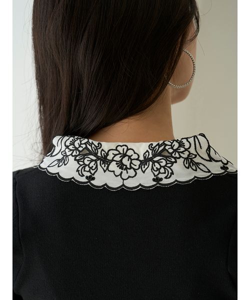 SNIDEL ニット セーター Sustainableエンブロイダリープル