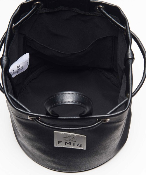 emis ブラック リュック・バックパック SHIRRING BACKPACK（バックパック/リュック）｜EMIS（イミス）の