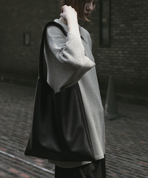 remer loose shoulder tote bag black リメール remer トートバッグ loose shoulder tote bag / ルーズ
