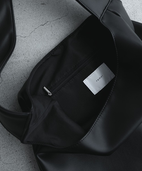 remer loose shoulder tote bag black リメール remer トートバッグ loose shoulder tote bag / ルーズ