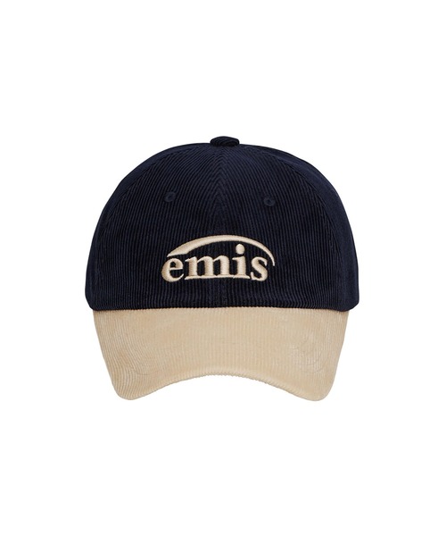*emis キャップ アイボリー WHITE STITCH BALL CAP（キャップ）｜EMIS（イミス）の