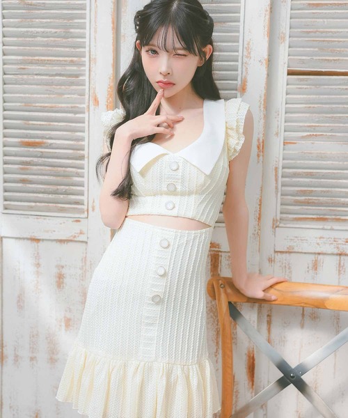 Tika（ティカ） ワンピース 韓国ファッション ワンピース ノースリーブ