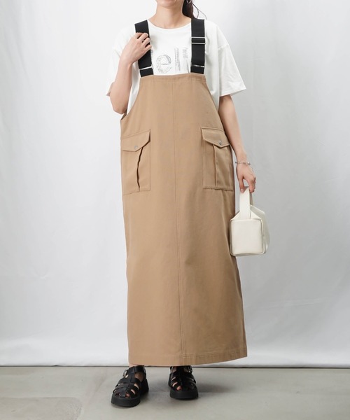 今期　新品　レディラックルカ　サロペット　ベージュ LUCA LADY LUCK LUCA】サロペット♡オーバーオール♡ベージュ♡