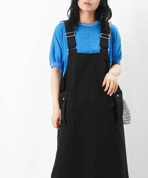 【新品】　LC/LLL デニムオーバーワンピース / デニムサロペットワンピース LUCA/LADY LUCK LUCA（ルカ/レディラックルカ）の「LC/LLL