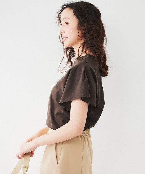 tシャツ ラッフルスリーブプルオーバー レディース UNTITLED tシャツ ラッフルスリーブプルオーバー レディース