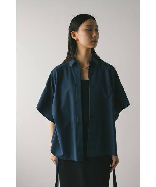 ブラウス シャツ サイドドロストパネルシャツ レディース STYLEMIXER ブラウス シャツ サイドドロストパネルシャツ
