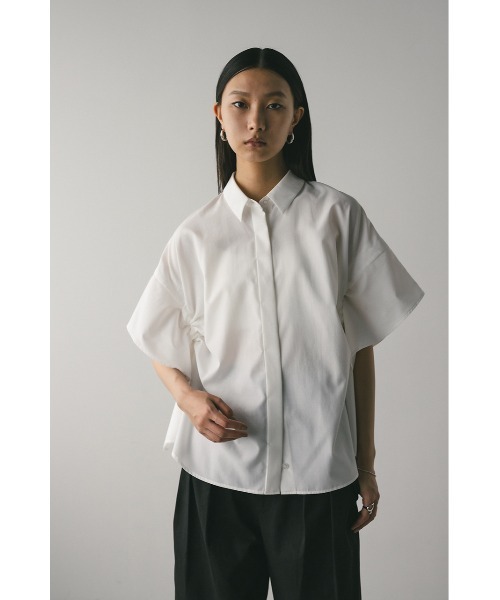 STYLEMIXER ブラウス シャツ サイドドロストパネルシャツ