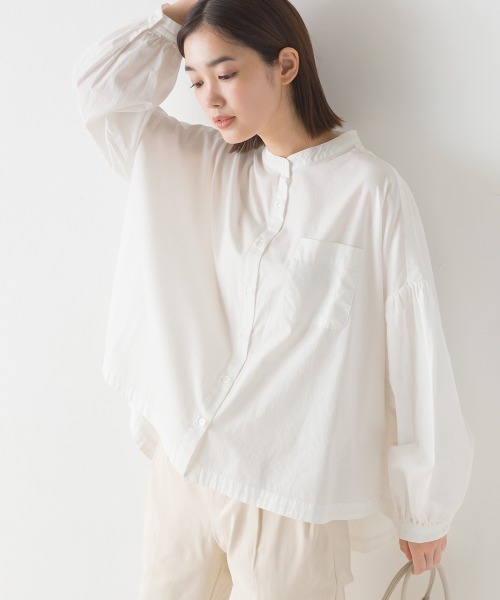 「OMNES」 長袖ブラウス FREE ベージュ レディース_画像8