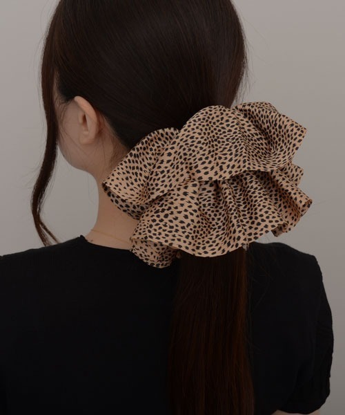 シュシュ アニマル×ドット柄シュシュ - ヘアアクセサリーを激安で通販販売