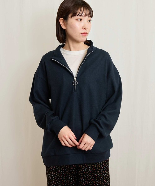 fig London（フィグロンドン） tシャツ ○HALF zip pullover